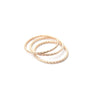 FACETED STACKING RING - NVMBR DCMBR - Rings